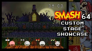 Smash 64 Customs  Mad Monster Mansion  Stage Gameplay [upl. by Vilma]