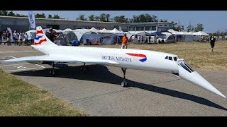 CONCORDE  WORLDS LARGEST JET RC 150KG 10METERS LENGTH WITH 4x JET TURBINES [upl. by Collum939]