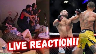 HILARIOUS Reaction to Alex Pereiras VICIOUS Knockout Win Over Sean Strickland at UFC 276 [upl. by Lail]