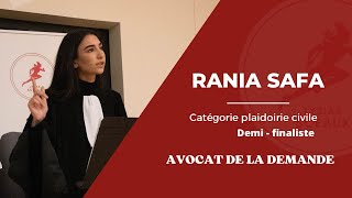 Rania SAFA  Demi Finale Lysias Sceaux 2023  Plaidoirie Civile [upl. by Nnylarak]