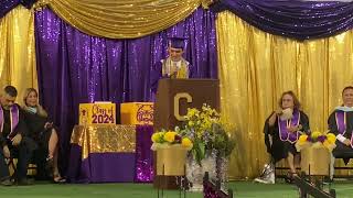 Garrett Talamantes  Salutatorian Speech 2024 Carrizo Springs High School Graduation [upl. by Ahsiema]