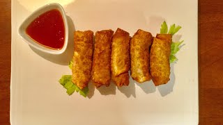 Easy Recipe For Shrimp Egg Rolls [upl. by Freddy]