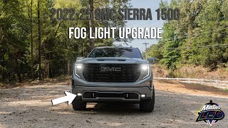 20222025 GMC Sierra 1500 Fog Light upgrade Product overview and Install [upl. by Ahsart]