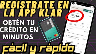 Como solicitar una tarjeta de crédito Klar desde la aplicación [upl. by Deyas]