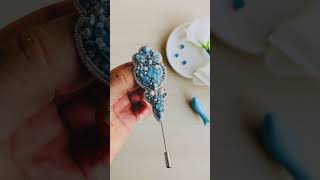 Brooch Pin Beads Work Brooch Making Ideas 💡brooch handmade jewelry art broochpin [upl. by Belicia]