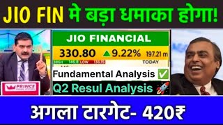 JIO FINANCIAL SHARE LATEST NEWS  Jio Finance Q2 Results Detail Analysis  Jio Finance  SMKC [upl. by Nymassej]