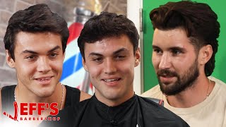 WE SECRETLY FILMED THE DOLAN TWINS  Jeffs Barbershop [upl. by Blader655]