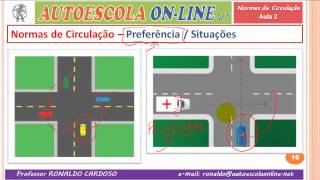 19 NORMAS DE CIRCULAÇÃO  Preferência e Prioridade nas Interseções  Cruzamentos [upl. by Narad923]