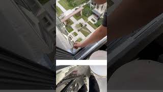 The whole process of installing sliding windows to seal balconies [upl. by Reviel]