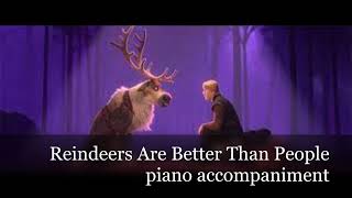 Reindeers Are Better Than People  piano accompaniment [upl. by Grantley]