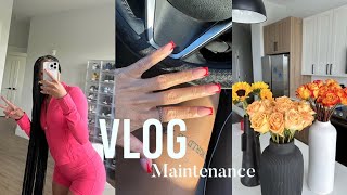 VLOG  Maintenance Hair Nails Errands Etc [upl. by Airdnek]