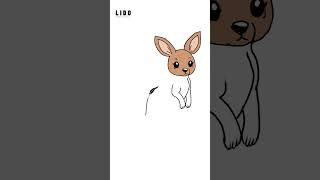 Kangaroo Australia’s iconic animal easy simple drawing lidoartworks [upl. by Ashwin]