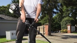 Homelite 25cc 2 Stroke Curved Shaft Line Trimmer review and unboxing [upl. by Lorry]