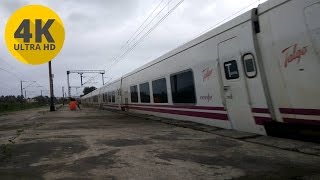 4K Spanish Talgo Train on Indian Railways  Mumbai  Delhi Trials in 4K UHD [upl. by Ingelbert]