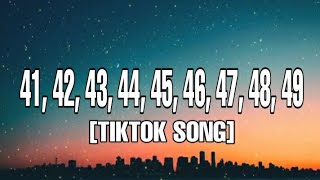 Ytiet  Number Song Lyrics 41 42 43 45 46 47 48 49 TIKTOK SONG [upl. by Linis868]