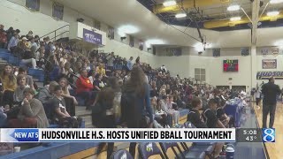 Hudsonville High School hosts Unified Basketball Tournament [upl. by Asilim636]