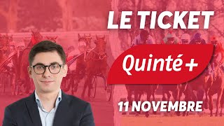 PRONOSTICS QUINTE   SAMEDI 11 NOVEMBRE  TOULOUSE [upl. by Nagiam]