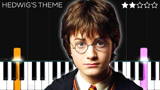 Harry Potter  Hedwig’s Theme  EASY Piano Tutorial [upl. by Vinnie]