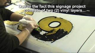 GraphXOff™ Vinyl Adhesive and Paint Remover  HowTo Remove Vinyl Signage  Two Layers [upl. by Molahs]