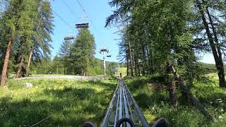 Onride Luge Molines Sensation  Queyras Montagne [upl. by Airual]