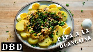 Cheesy Peruvian Potatoes Papa a la Huancaina [upl. by Zitella336]