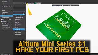 Altium 1  Make your first PCB in easy and simple way  Altium Schematic and PCB Footprints [upl. by Kirstin]