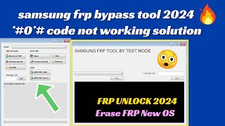 SAMSUNG FRP ENABLE ADB TOOL V15  SAMSUNG FRP BYPASS 2024  ADB EDL MTP MODE  Erase FRP New OS [upl. by Matejka]