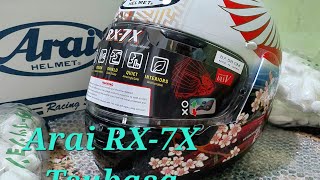 Unboxing Helm Arai RX7X Tsubasa [upl. by Earley453]