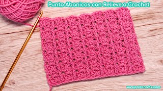 Punto para Mantas y Cobijas Muy Fácil y Rápido a Crochet con Relieve Paso a Paso [upl. by Nayk]