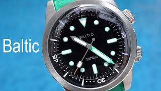 Unboxing amp Review Baltic Aquascaphe DualCrown 5th Anniversary compressor dive watch [upl. by Enicul]