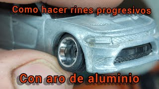 cómo hacer rines progresivos con aro de aluminio [upl. by Airotkciv746]