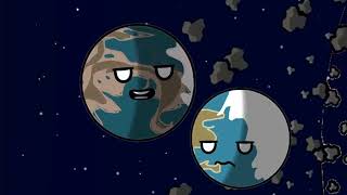 The Earth meets Trappist1D and Trappist1E sneak peak solarballs fan animation [upl. by Atiuqehc558]