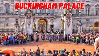 Changing of the Guard at Buckingham Palace 2024  London 🇬🇧 [upl. by Lledrac]