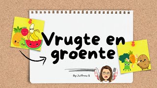 Vrugte en groente rympie Fruit and vegetables rhyme [upl. by Cristin]