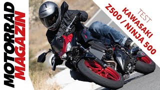 Kawasaki Z500 und Ninja 500 im ersten Test – Mehr Hubraum mehr Druck und mehr Optik [upl. by Ennaegroeg840]