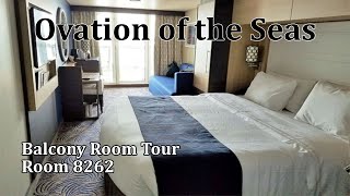 Ovation of the Seas balcony room tour Room 8262 [upl. by Euqinay]