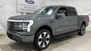 Carbonized Grey 2023 Ford F150 Lightning Platinum Review [upl. by Adao]