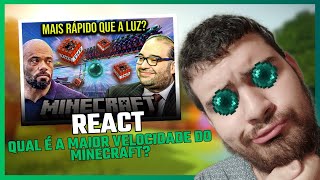 BALESTRIN e SERJÃO DEBATEM  QUAL É A MAIOR VELOCIDADE do MINECRAFT  REACT DO PRIDE [upl. by Amian]