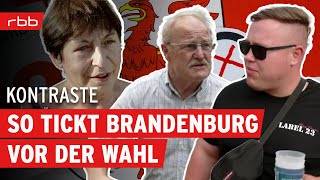 Heißer Wahlkampf Wie wählt Brandenburg  Kontraste  Politikmagazin  Reportage [upl. by Eido]