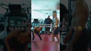 I asked Alex Pereira to kick me LOL shorts ufc alexpereira [upl. by Carman]