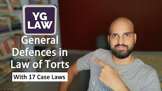 Detailed Explanation with case laws  General Defenses in Law of Torts [upl. by Ecnarretal]