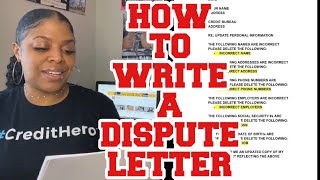 HOW TO WRITE DISPUTE LETTERS  Credit Repair for Beginners  LifeWithMC [upl. by Eittak979]