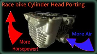 Race bike cylinder head porting [upl. by Dlaregztif]