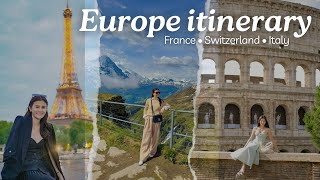 Europe itinerary and expenses France Switzerland and Italy  Jen Barangan [upl. by Enrev671]