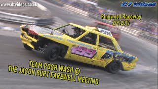 Team Posh Wash  The Jason Burt Farewell  Banger Racing  Highlights [upl. by Nitsruk659]