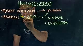 NEET 2021 Latest Update Critical Points from Vineet Joshs Inteview What NTA Director Said [upl. by Aohk]