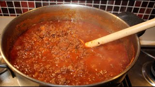 RICETTA RAGÙ ALLA BOLOGNESE ORIGINALE  RAGÙ DI CARNE CLASSICO BOLOGNESE [upl. by Hauser]