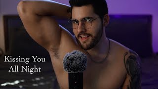 ASMR Kissing You All Night  8 Hours Male Kissing Breathing amp Beard Scratching Triggers  Looped [upl. by Meilen]