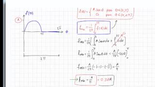 61 Valor Medio y Valor RMS de una señal senoidal [upl. by Lehman642]