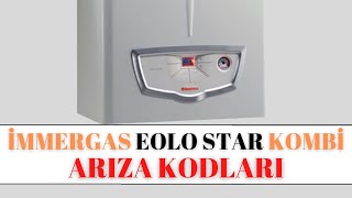 İmmergas eolo star kombi arıza kodları ve çözümleri  İmmergas arıza kodları [upl. by Paschasia844]